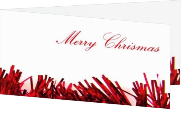 Festlich - Weihnachtskarte red christmasdecoration, ll