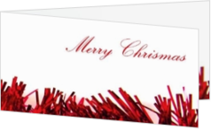 Festlich - Weihnachtskarte red christmasdecoration, ll